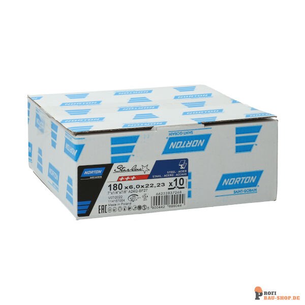 nortonschleifmittel/NORTON_schleifmittel_66252837268 Grinding wheel Angle Grinder Norton STARLINE METAL INOX 180x6x22.23_144535